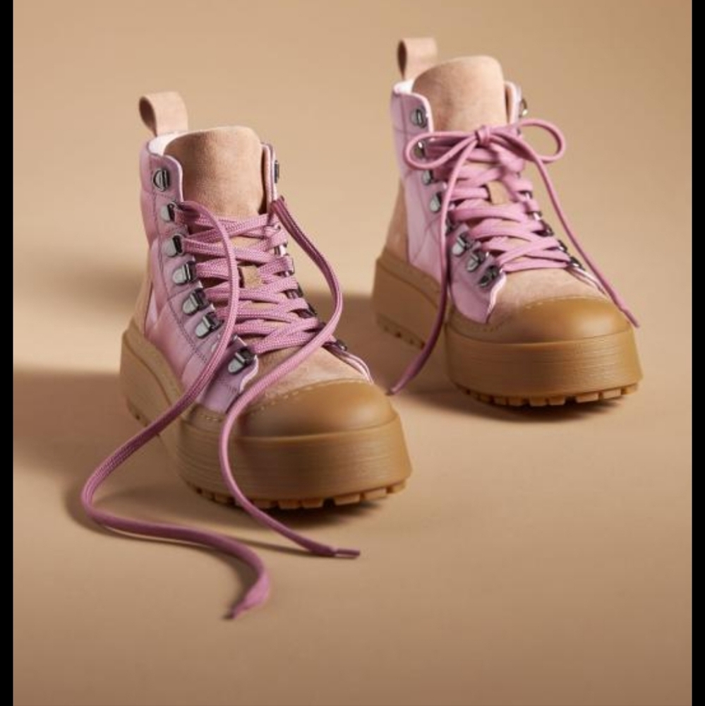 Mauve Hiker Boots - Picture 3 of 11